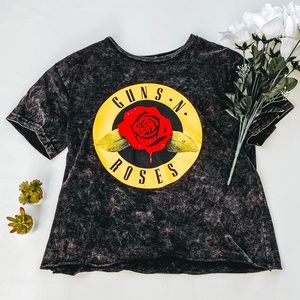 Guns N Roses Merch | Crop Top in Black